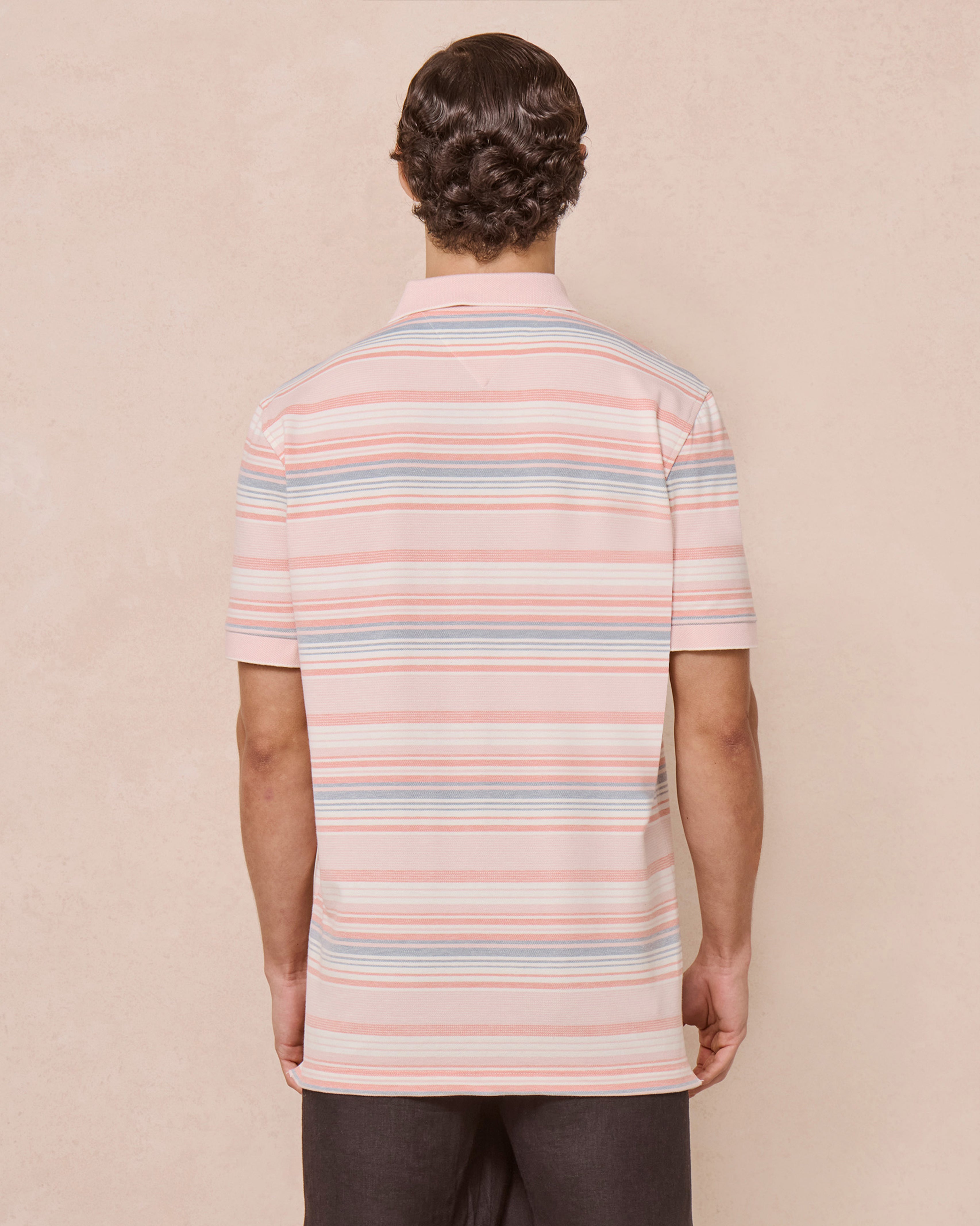 PIQUE TRICOLOR ROSA